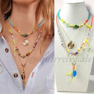 Free People My Magic Layered Necklace Gold NWT Ariana Ost Bohemian Whimsical